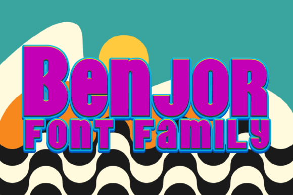 Benjor Family: A Bold Display Font for Digital Creativity