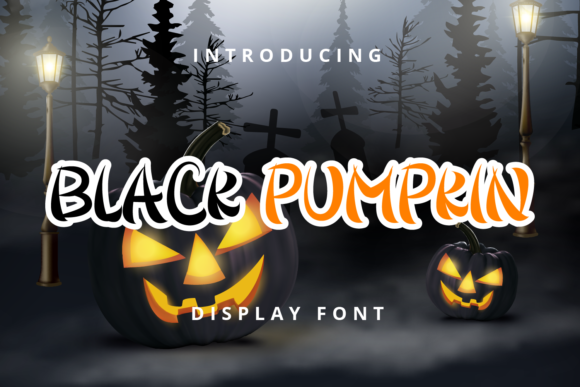 Black Pumpkin Font for Spooky and Stylish Branding