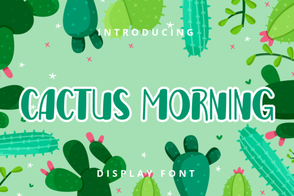 Cactus Morning Display Font for Playful Branding
