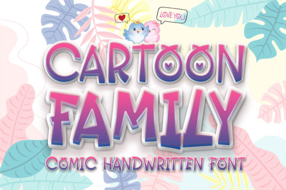 Cartoon Family Font for Playful Branding and Digital Creativity
