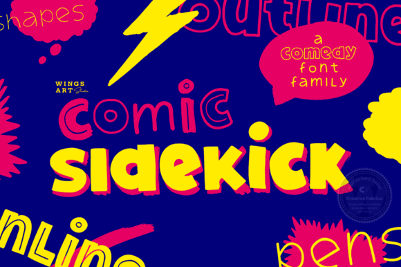 Comic Sidekick Font for Playful Branding and Creative Campaigns