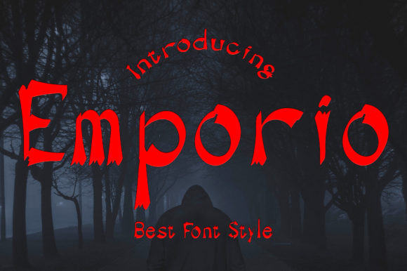 Emporio Font for Halloween-Themed Web Designs