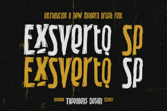 Exsverto Sp: A Chic Display Font for Creative Makers