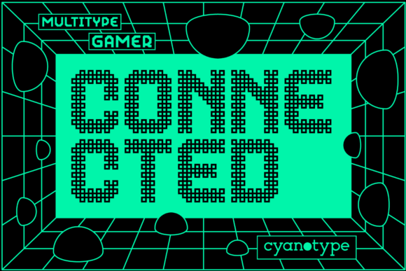 Gamer Connected Display Font for Bold Web Design