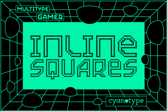 Gamer Inline Squares for Trendy Web Typography