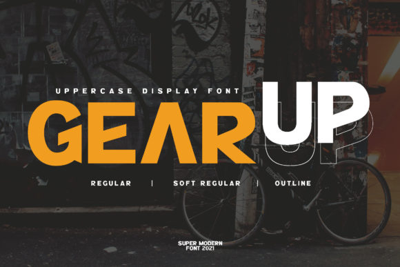 Gear Up Sporty: A Bold Display Font for Dynamic Branding