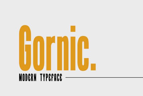 Gornic Font for Handmade Creations and More