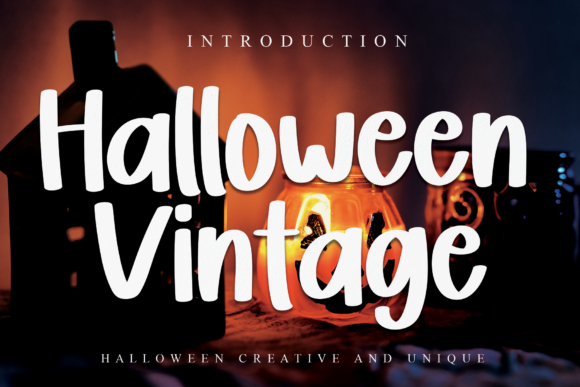 Halloween Vintage Font for Stylish Branding Projects