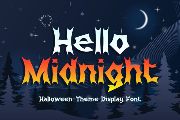 Hello Midnight Font for Bold Digital Designs