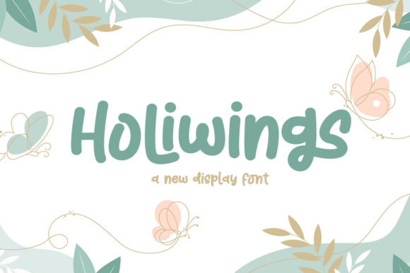 Holiwings: A Playful Display Font for Bold Branding