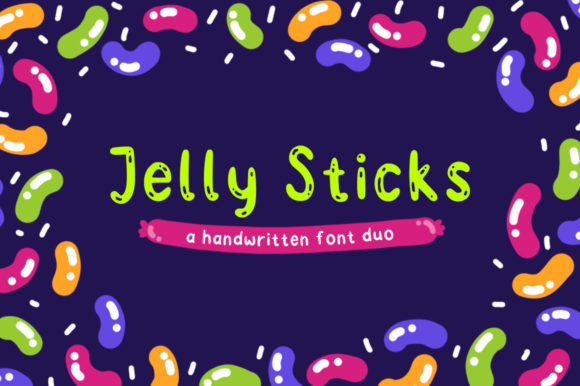 Jelly Sticks Font for Creative Craft Projects