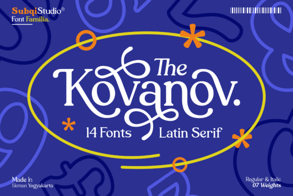 Kovanov Font for Vintage-Inspired Editorial Design