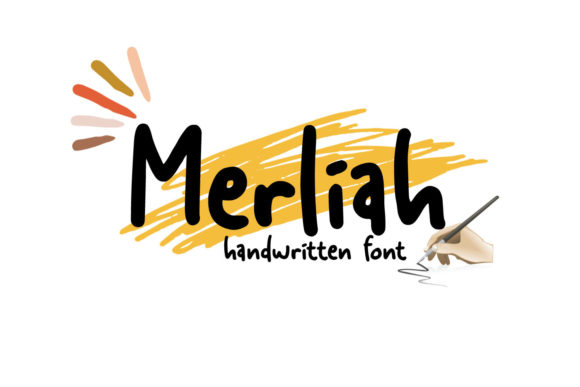 Merliah: A Relaxed Paint Brushed Display Font for Creative Projects