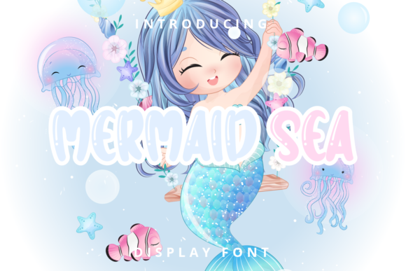 Mermaid Sea: A Playful Display Font for Creative Projects