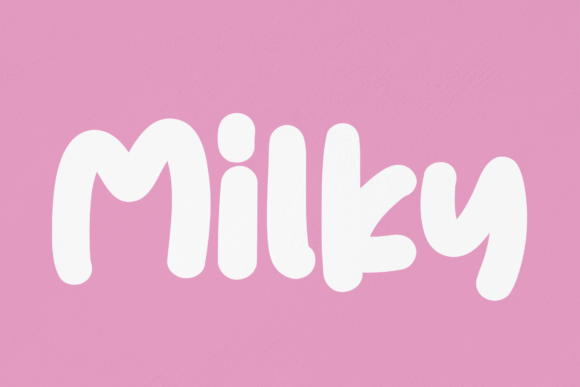 Milky Display Font for Modern Web Design