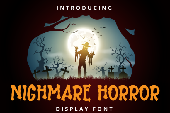 Nightmare Horror Font for Halloween Creations