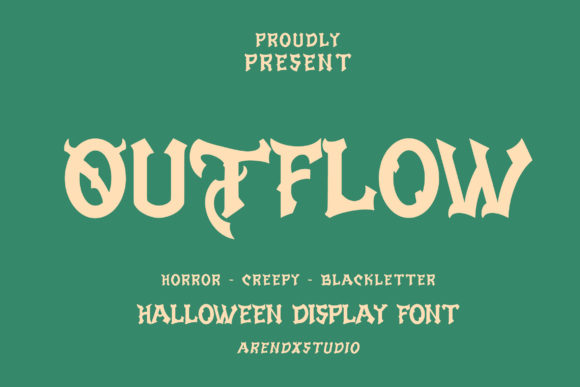 Outflow Font for Handmade Creations and More