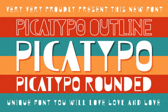 Picatypo: A Whimsical Display Font for Creative Projects