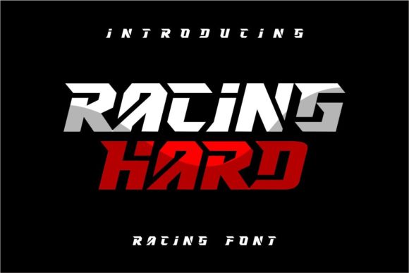 Racing Hard: A Bold Display Font for Dynamic Editorial Design