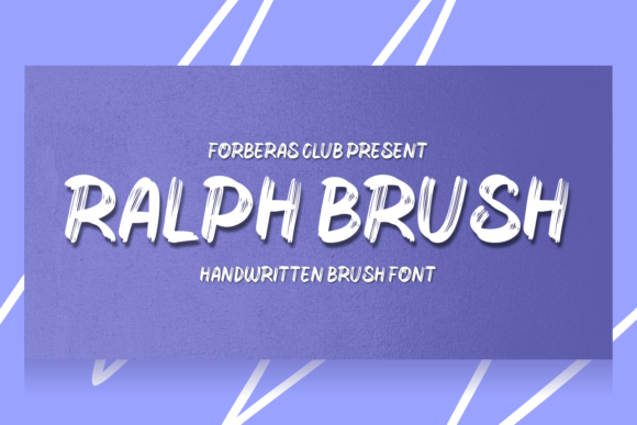 Ralph Brush Font for Trendy Handmade Creations