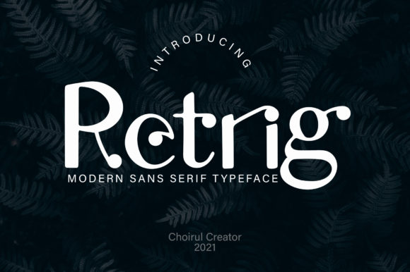Retrig: A Modern Display Font for Bold Web Design