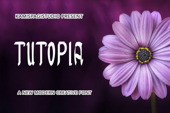Tutopia: A Cool and Friendly Display Font for Modern Design