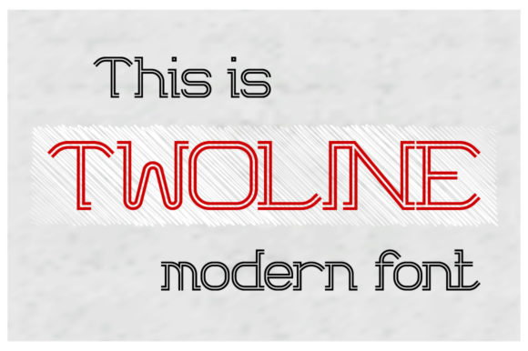 Twoline: A Modern Display Font for Clean Web Design