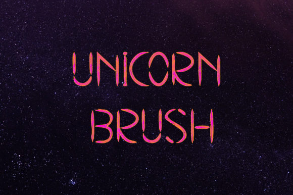 Unicorn Brush: A Cool Display Font for Branding and Design