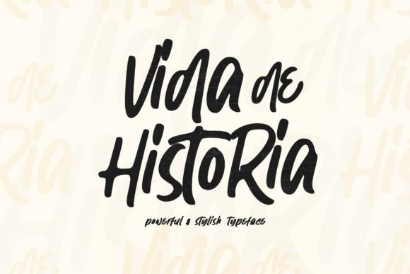 Vida De Historia: A Display Font That Elevates Handmade Creations