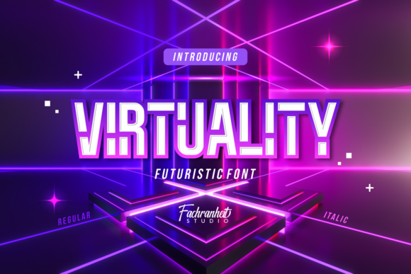 Virtuality Font for Modern Craft and Design Projects