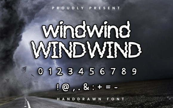 Windwind: A Wavy Display Font for Bold Digital Branding