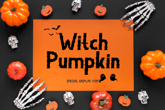 Witch Pumpkin Font for Spooky and Seasonal Design Projects