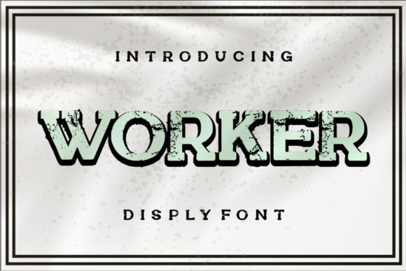 Worker Font for Bold and Textured Editorial Design